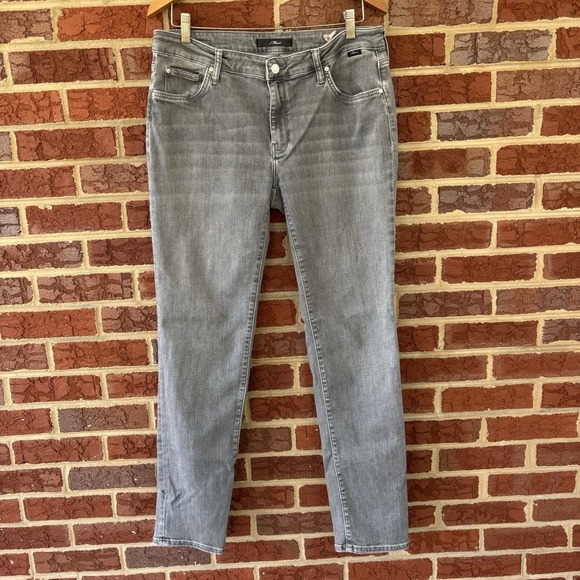 Mavi Women's Emma Slim Boyfriend Jeans Size 33/32 Gray Stretch Mid Rise - Picture 1 of 7